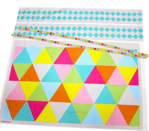 Bags to love: Geometric farbenmix Designstoff